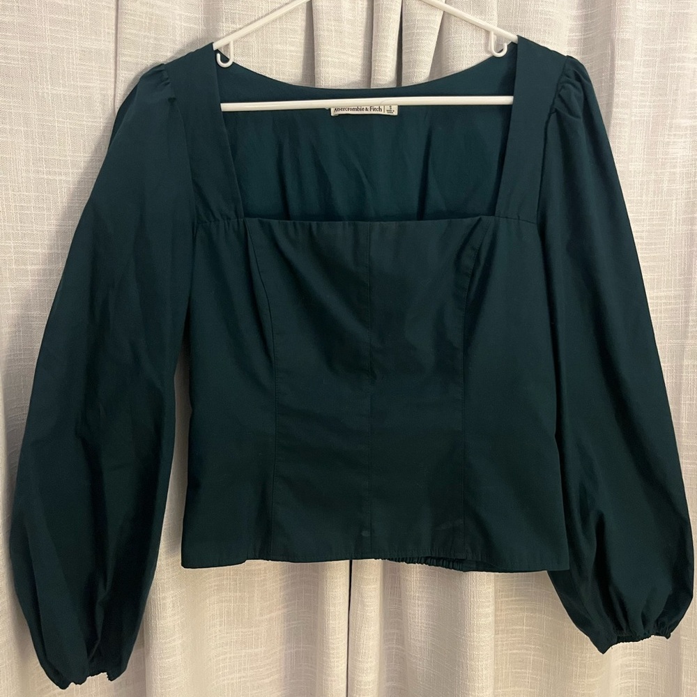 Abercrombie & Fitch Dark Green Blouse